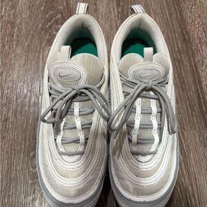 Nike Air Max 97 White and Gray Sneakers